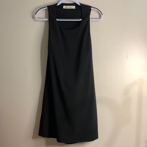 Impeccable Pig, Black, Drape back, size Medium, midi dress Excellent preloved